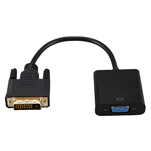 RETYLY Dvi zu Vga Adapterkabel 1080P Dvi-D zu Vga Kabel 24 + 1 25-Poliger Dvi-Stecker Auf 15-Polige Vga-Buchse Video Konverter Fuer Pc-Anzeige von RETYLY