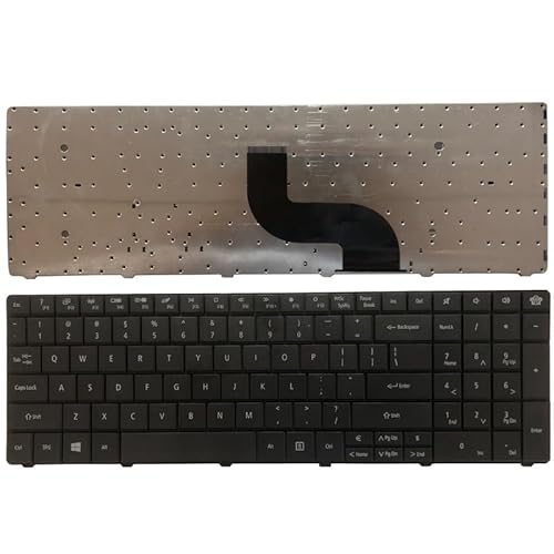 REUISAX Schwarze US-Tastatur, kompatibel mit Packard Bell NE71B Q5WTC Z5WT1 V5WT2 Z5WT3 Z5WTC LE EG70 EG70BZ Laptop REUISAX Schwarze US-Tastatur, kompatibel mit Packard Bell NE71B Q5WTC Z5WT1 V5WT2 Z5WT3 Z5WTC LE EG70 EG70BZ Laptop von REUISAX
