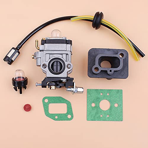 Vergaserbasisanschluss Ansaugkrümmer Kraftstoffschlauch kompatibel mit 43cc 52cc 40-5 BC430 CG430 CG520 1E40F-5 44F-5 Motor von REUISAX