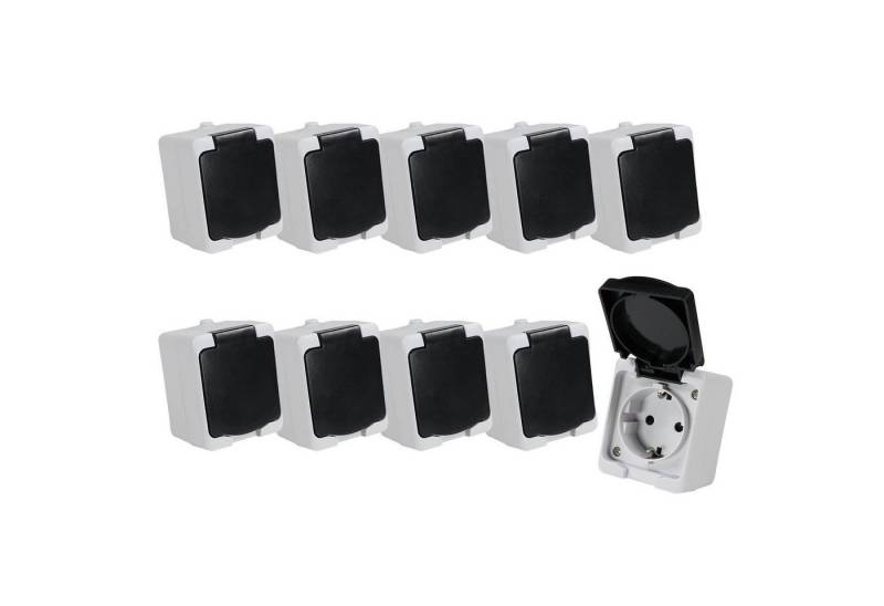 REV Ritter GmbH Aufputz-Steckdose 10er Set REV AquaMini Feuchtraum Steckdose Aufputz IP54 kompakt, 10-St. REV Ritter GmbH Aufputz-Steckdose 10er Set REV AquaMini Feuchtraum Steckdose Aufputz IP54 kompakt, 10-St. von REV Ritter GmbH