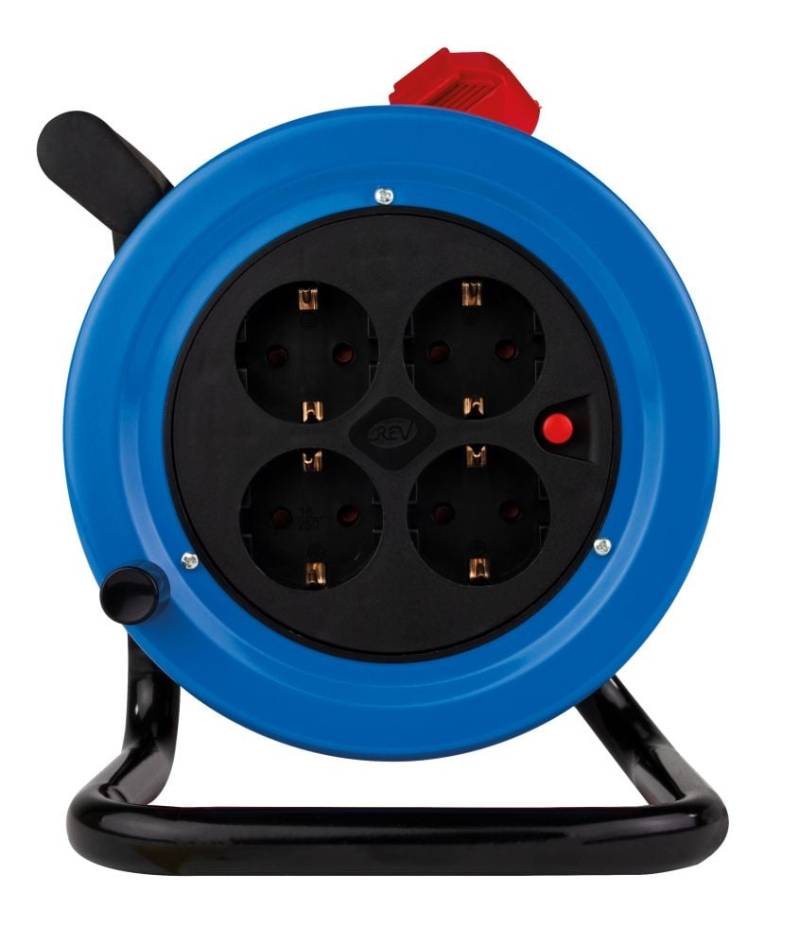 REV Kabeltrommel Innen 15 m H05VV-F 3G1,5mm², schwarz blau von REV Ritter
