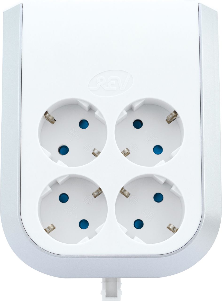 REV Multi-Power Steckdosenerweiterung 4-fach weiß, mit Abstandshalter REV Multi-Power Steckdosenerweiterung 4-fach weiß, mit Abstandshalter von REV Ritter