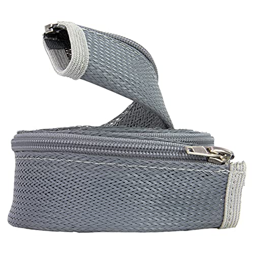 REV Kabelschlauch - Kabelstrumpf mit Reissverschluss, 150cm x Ø 4,5cm, grau REV Kabelschlauch - Kabelstrumpf mit Reissverschluss, 150cm x Ø 4,5cm, grau von REV