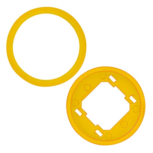 REV 0202511106 Radius, Farbring - Beleuchtungsring für Schalter und Steckdosen, gelb von REV