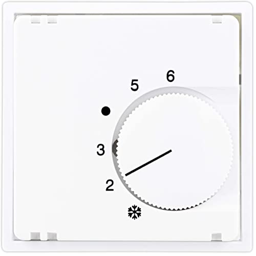 REV 0208880106 Studio, Abdeckung für Heizungsregler (Schliesser), Bedienfeld Thermostat Heizung, weiss von REV