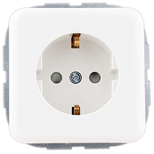 REV Vario, Steckdose mit Abdeckung, Unterputz, Weiss REV Vario, Steckdose mit Abdeckung, Unterputz, Weiss von REV