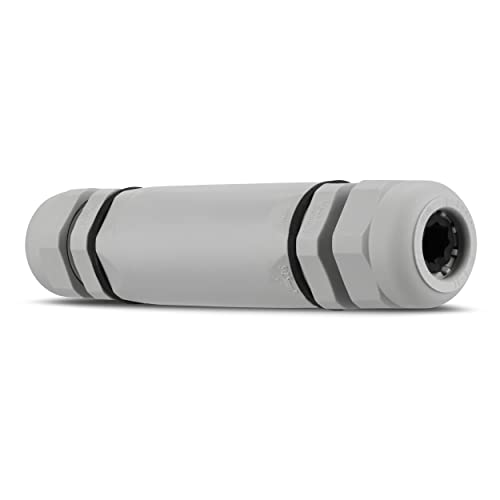 REV 0508404555 Kabelverbinder wasserdicht (IP68), 5-polig, KabelØ 8-14mm, Länge 134mm, staubdicht, grau von REV