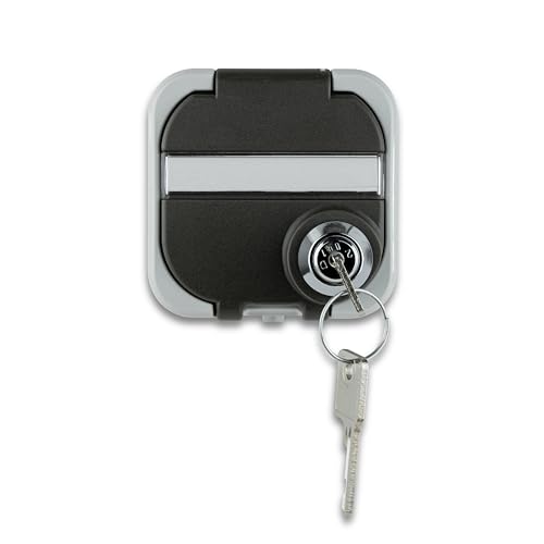 REV AquaTop, Feuchtraumsteckdose, IP44, Steckdose abschliessbar, einpolig, Aufputz, grau REV AquaTop, Feuchtraumsteckdose, IP44, Steckdose abschliessbar, einpolig, Aufputz, grau von REV