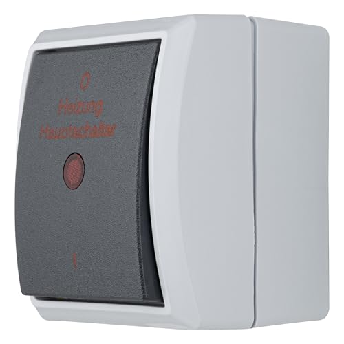 REV AquaForm, Heizungsschalter Feuchtraum IP44, zweipolig, Aufputz, grau REV AquaForm, Heizungsschalter Feuchtraum IP44, zweipolig, Aufputz, grau von REV