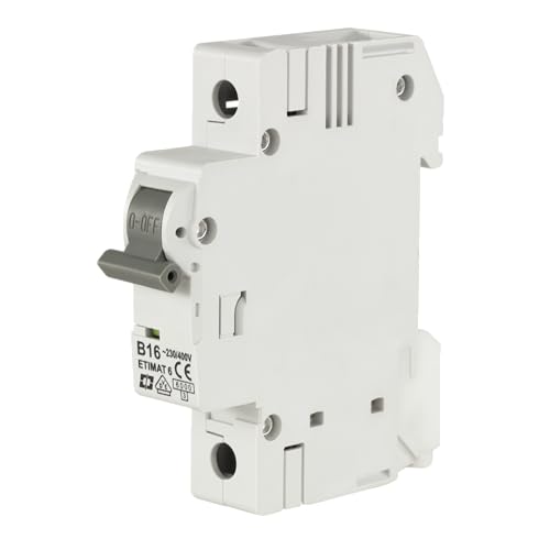 REV 0515295555 Leitungsschutzschalter, 1-polig, Höhe 68mm, 16A, bis 6kA, 10 Stück, grau, 16A - 10x von REV