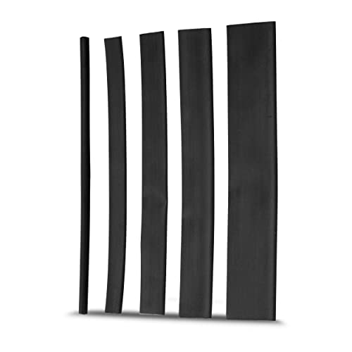 REV 0518300555 Schrumpfschlauch, Set bestehend aus 5 Grössen, 25 Stück, 125°C, schwarz REV 0518300555 Schrumpfschlauch, Set bestehend aus 5 Grössen, 25 Stück, 125°C, schwarz von REV
