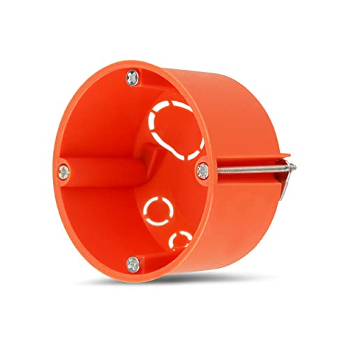 REV Hohlraumdose, Hohlwanddosen 25 St., Ø68mm, 45mm tief, Schrauben, orange von REV