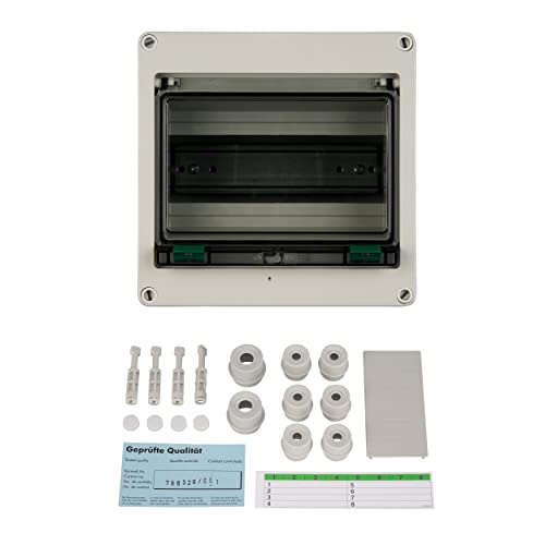 REV Kleinverteiler, Verteilerkasten 1-reihig 8TE, 400V, 110x182x180mm, grau REV Kleinverteiler, Verteilerkasten 1-reihig 8TE, 400V, 110x182x180mm, grau von REV