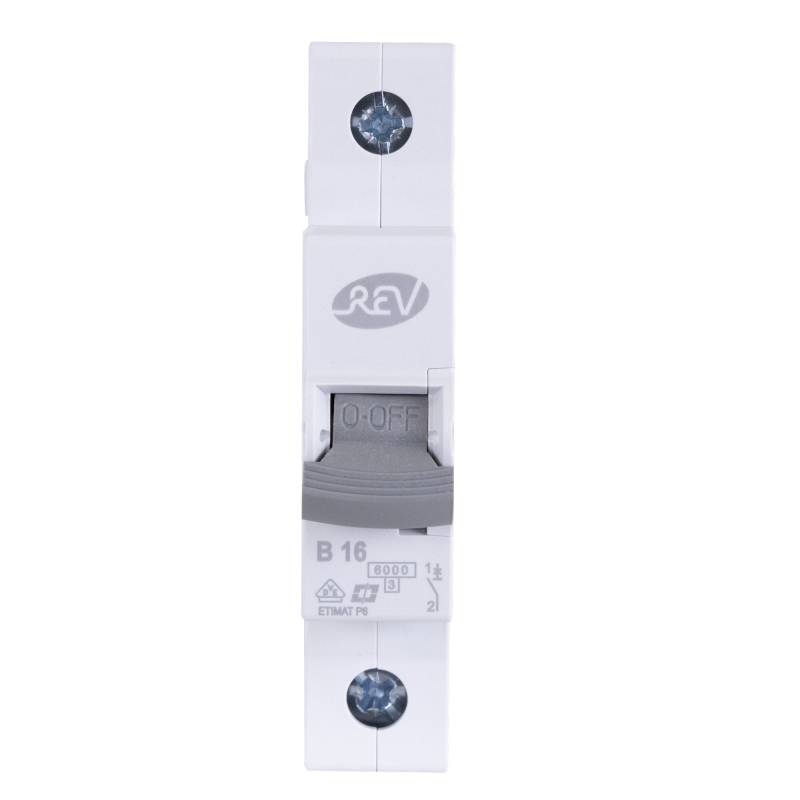 REV Ritter Einbauautomat 1-Polig grau 16 A 500 V von REV Ritter