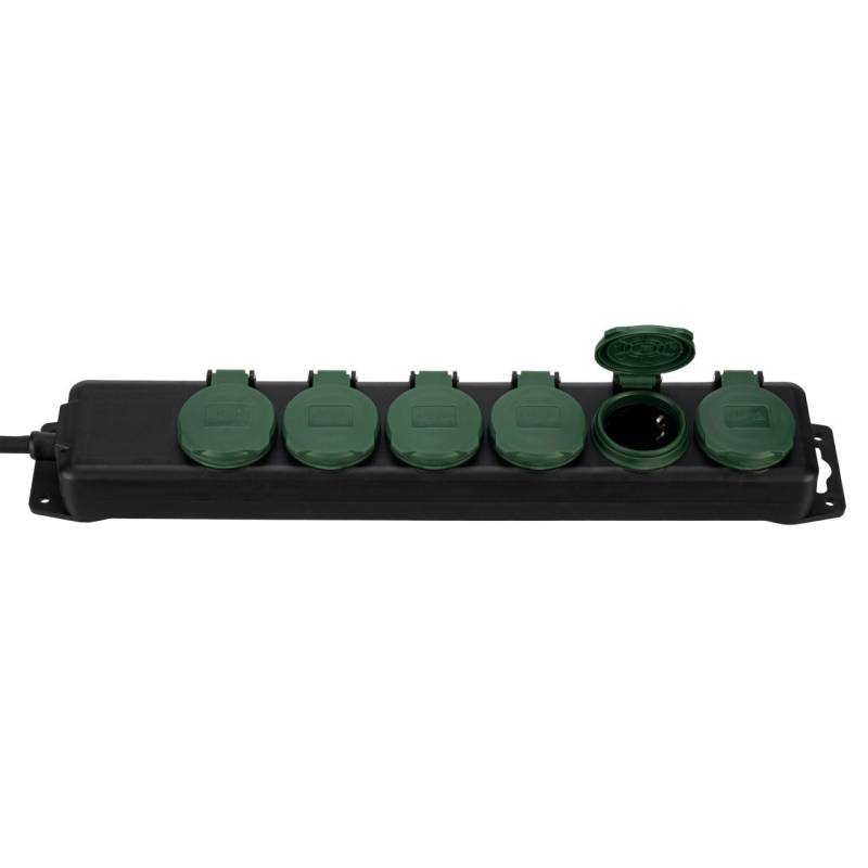 REV Steckdosenleiste 6-fach 1,4 m Außen, grün-schwarz von REV Ritter