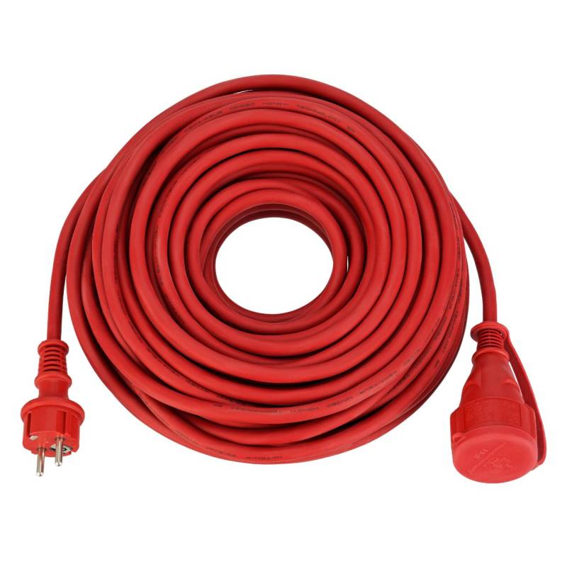Verlängerungskabel Außen 10 m H07RN-F 3G1,5mm², rot von REV Ritter