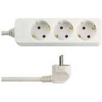 Schutzkontakt-Tischsteckdose 3m Zuleitung 3fach weiss Schutzkontakt-Tischsteckdose 3m Zuleitung 3fach weiss von REV