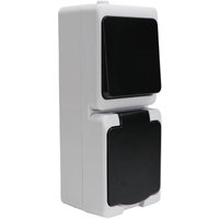 Rev Ritter - rev AquaMini Aufputz Feuchtraum Kombination Schalter Steckdose IP54 kompakt mini von REV Ritter