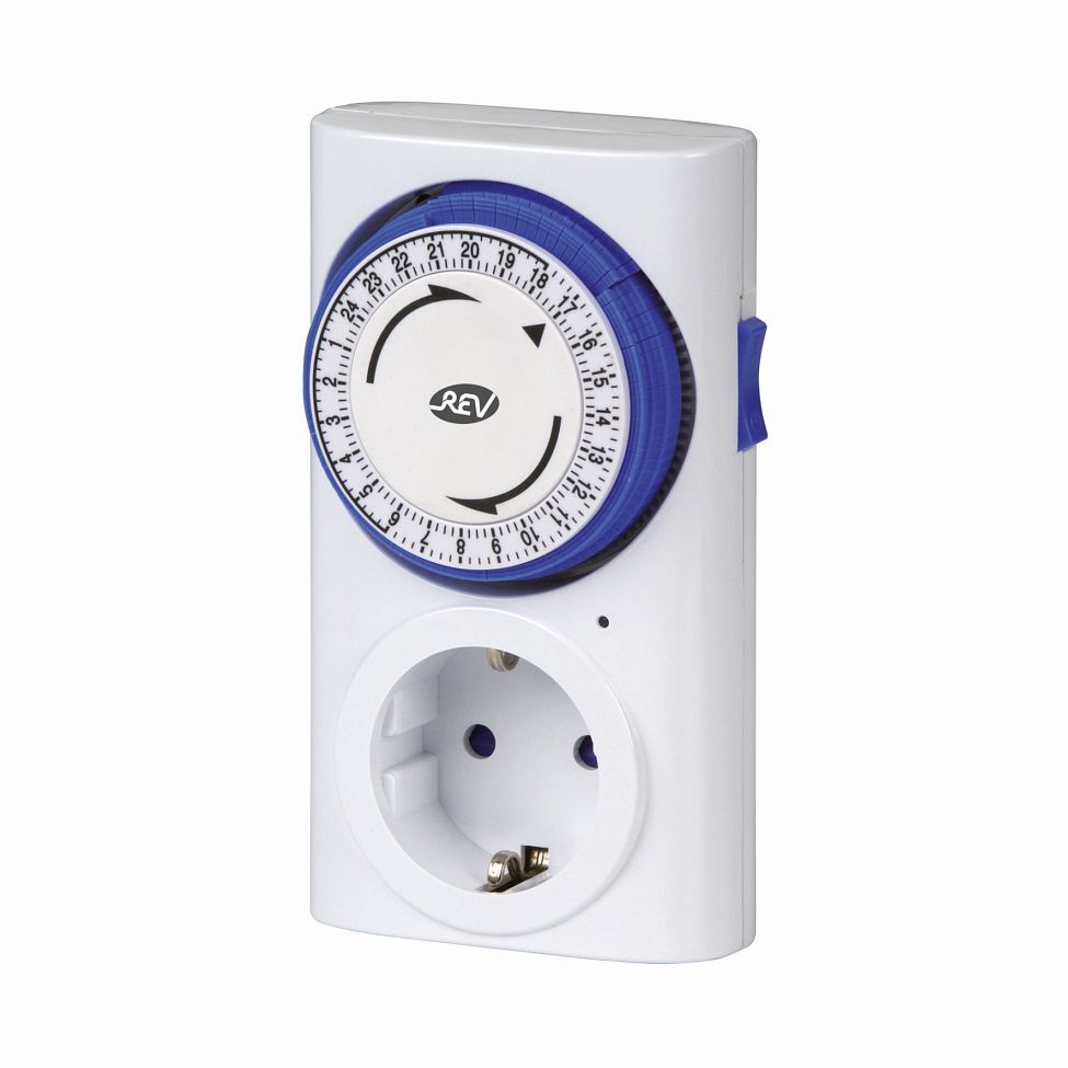 Zeitschaltuhr mechanisch Tag weiß von REV Ritter