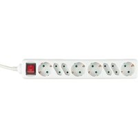 8-fach Steckdosenleiste mit Kontrollschalter weiß - 230V, 16A - 5 m 8-fach Steckdosenleiste mit Kontrollschalter weiß - 230V, 16A - 5 m von REV