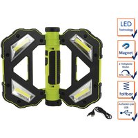 REV - Akku Arbeitsleuchte Butterfly mit Magnet - Taschenlampenfunktion usb Ladekabel von REV