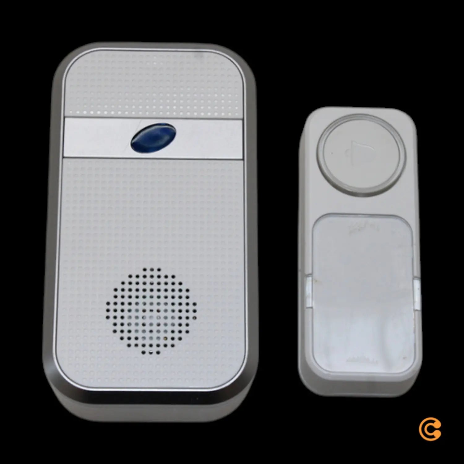 B-Ware Rev Funk Gong Orchestra R Weiss Türklingel Set Drahtlos Haustür Siehe Text/Foto von REV