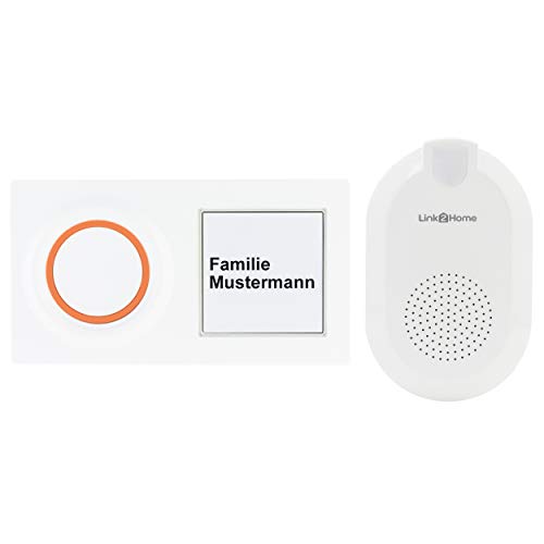 REV 0088277012 Link2Home, WLAN Funk-Gong Mit Taster,App Steuerg. 6 Klänge, Weiss von REV