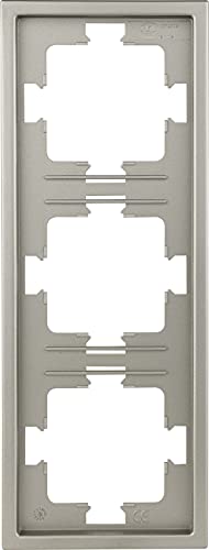 REV Futura, 3-fach Rahmen Steckdose, Rahmen Serienschalter, Wechselschalter, platin REV Futura, 3-fach Rahmen Steckdose, Rahmen Serienschalter, Wechselschalter, platin von REV