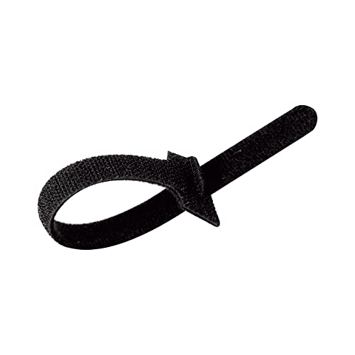 REV Kabelbinder schwarz, Klett Kabelbinder, Kabelbinder wiederverschließbar, 5 St., ca. 20 x 1,2cm, schwarz von REV