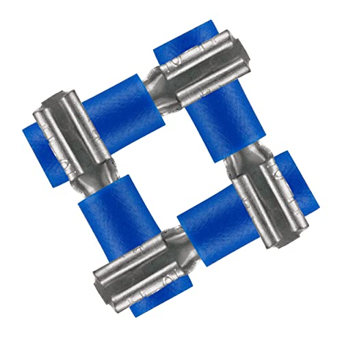 REV Flachsteckhülse, Kabelschuh - Flachstecker, 30 Stück, 2,8-0,8 mm, blau von REV