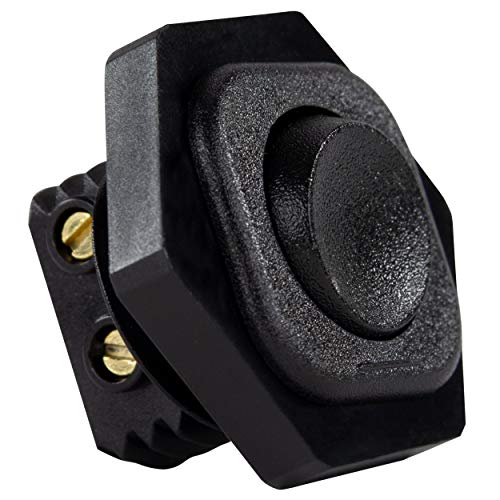 REV Wippschalter, Einbauschalter 1polig, 230VAC, max. 6(2) A, Bohrung: 22mm, schwarz von REV