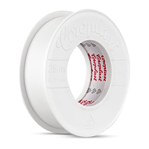 REV 0518217777 Isolierband, Klebeband 25m. Zum Isolieren von Kabeln. 25 x 0,15 mm, weiss von REV