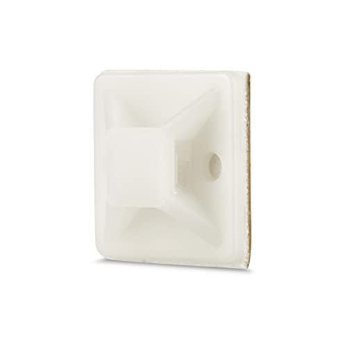 REV 0518281777 Kabelbinder, Befestigung, 50 Stück (19x19mm) max. 6mm Breite, weiss von REV