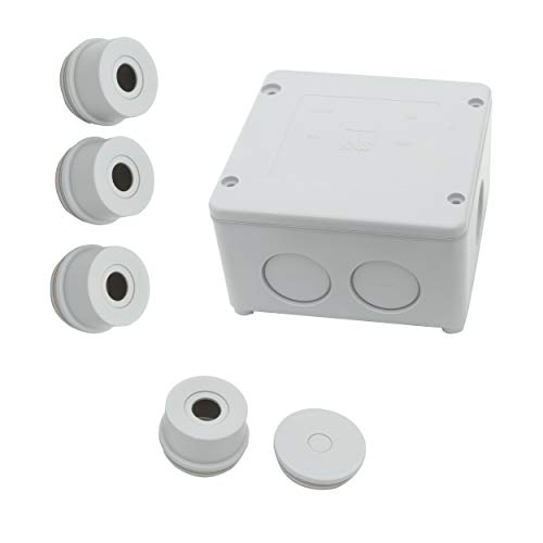 REV 6-fach Abzweigkasten-Verteilerdose 115 x 115 x 66 mm, IP54, Kunststoff, Grau, 6-fach REV 6-fach Abzweigkasten-Verteilerdose 115 x 115 x 66 mm, IP54, Kunststoff, Grau, 6-fach von REV