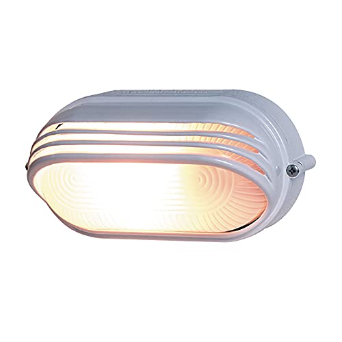 REV 0590056555 Ovalleuchte, Wandlampe Deckenlampe oval, bis 60 Watt, IP44, E27, weiss, Weiß von REV