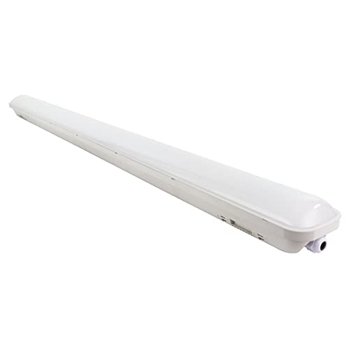 REV OMEGA Werkstattlampe, LED Feuchtraumleuchte, Aussenleuchte, 48W, 4200lm, IP65, 148 cm, 20.000h, grau REV OMEGA Werkstattlampe, LED Feuchtraumleuchte, Aussenleuchte, 48W, 4200lm, IP65, 148 cm, 20.000h, grau von REV