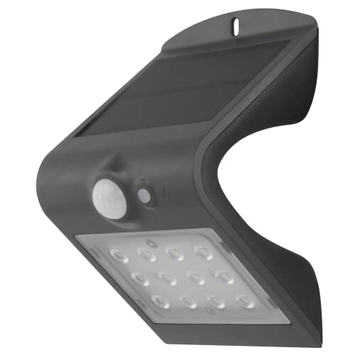 REV BUTTERFLY Solarleuchte für außen, IP65, Aussenlampe mit Bewegungsmelder, Solarlampe, Solarleuchte; 1200mAh, Li-Ion, 1.5W, anthrazit von REV