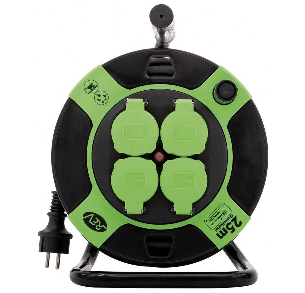 REV Kabeltrommel Kunsstoff 25 m 0010215412 Kabeltrommel von REV