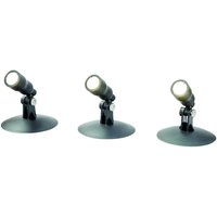REV - led Außen- und Unterwasserbeleuchtung Aqua Spot Set 3x1W 2 Stk von REV