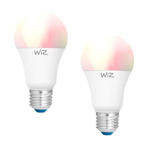 REV LED-Leuchtmittel WiZ SPARSET - E27, 9W, 2.200-6.500K, WLAN, App-Steuerung, Alexa & Google-Assistant, 2er Set von REV