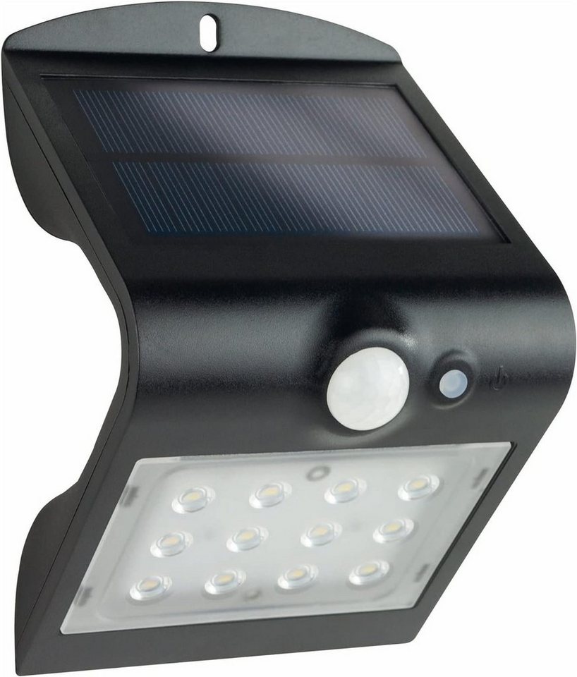 REV LED Solarleuchte mit Bewegungsmelder, außen, solar, IP65, schwarz von REV