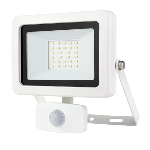 REV LED Strahler FLARE - Außenlampe mit Bewegungsmelder, IP44, LED Lampe 20W, 1700 Lumen, 6500K, Erfassungswinkel 120° auf 9m, weiß REV LED Strahler FLARE - Außenlampe mit Bewegungsmelder, IP44, LED Lampe 20W, 1700 Lumen, 6500K, Erfassungswinkel 120° auf 9m, weiß von REV
