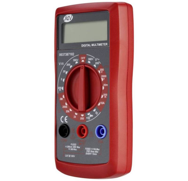 REV Multimeter Vielfachmessgerät digital mit Signalgenerator 0037387102 von REV