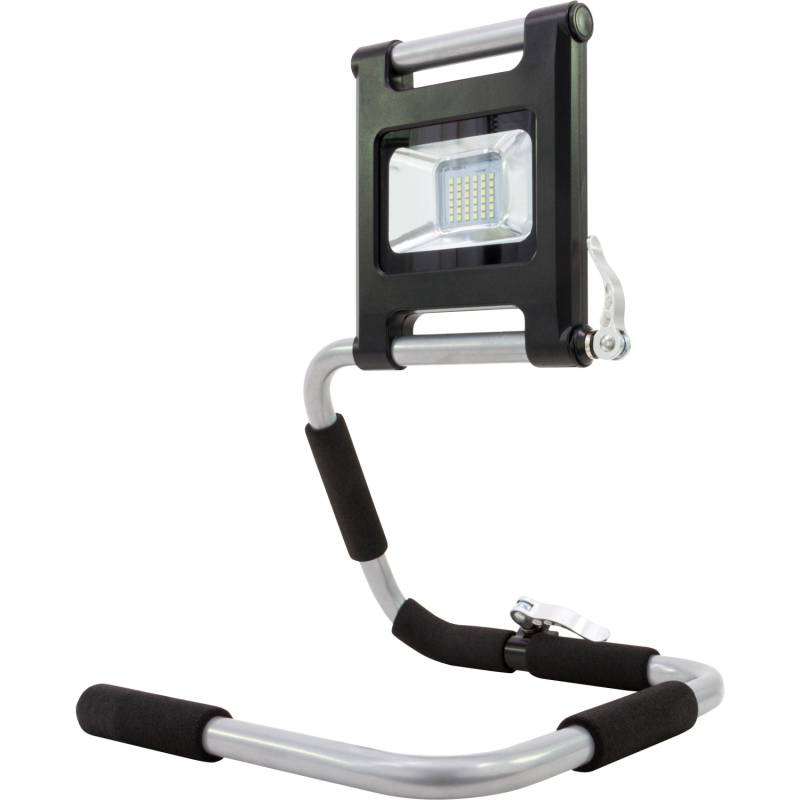 REV Ritter Akku-LED-Arbeitsleuchte Flex 18 W flexibler Ständer Schwarz-Silber von REV