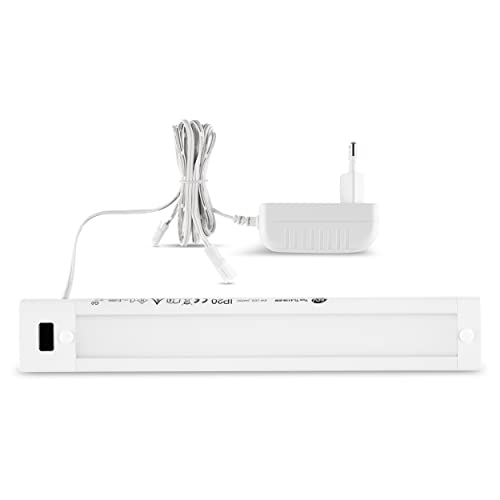 REV SENSOBASE Unterbauleuchte Küche LED, Küchenlampe, LED Lichtleiste, mit Sensor, 28cm, 25.000h, 6W, 320L, weiss von REV