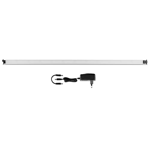 REV SLIMTOUCH Unterschrankbeleuchtung, LED Unterbauleuchte flach 18mm - erweiterbar, 92cm, 15W, 950lm, silber von REV