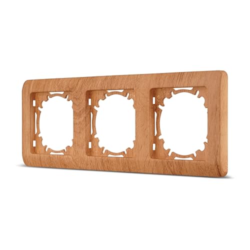 REV Schalterserie NOVA - 3-fach Rahmen waagerecht für Steckdosen, Lichtschalter & weitere Einsätze, eichefarben REV Schalterserie NOVA - 3-fach Rahmen waagerecht für Steckdosen, Lichtschalter & weitere Einsätze, eichefarben von REV