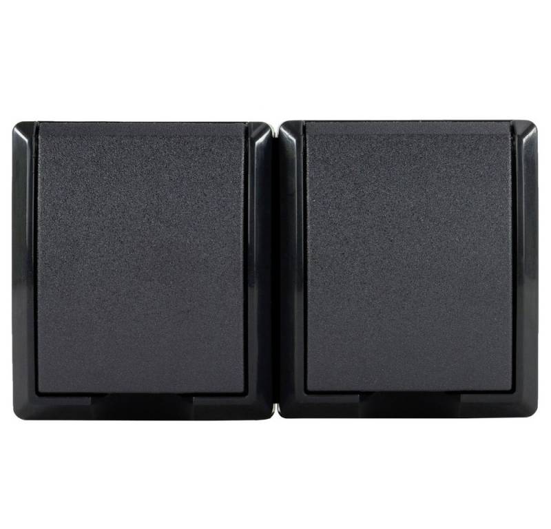 REV Steckdose REV 0007091900 Aufputz-Steckdose IP44 Anthrazit von REV