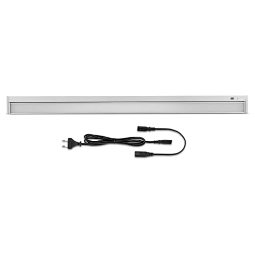 REV TERRA Küchenleuchte, Beleuchtung Küchenschrank, Beleuchtung Küche erweiterbar, 91cm, 18W, 1350lu, Sensor, silber von REV