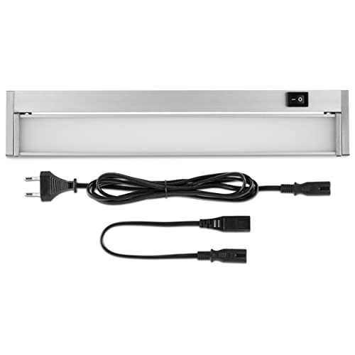 REV TERRA Unterbauleuchte Küche LED, LED Unterbauleuchte erweiterbar, 35cm, 25.000h, 8W, 600lu, silber [Energieklasse E] von REV
